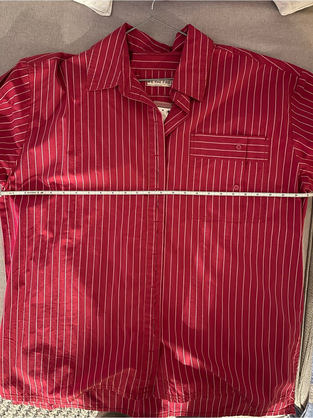 Free People We the Free Hallie French Cuff Striped Shirt - Picture 4 of 6